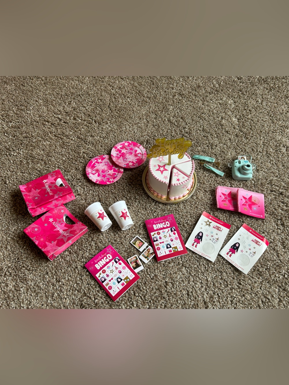 American Girl doll Birthday Party Set